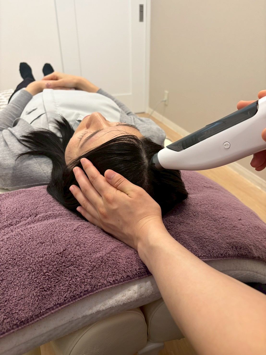 エアーインジェクション施術風景